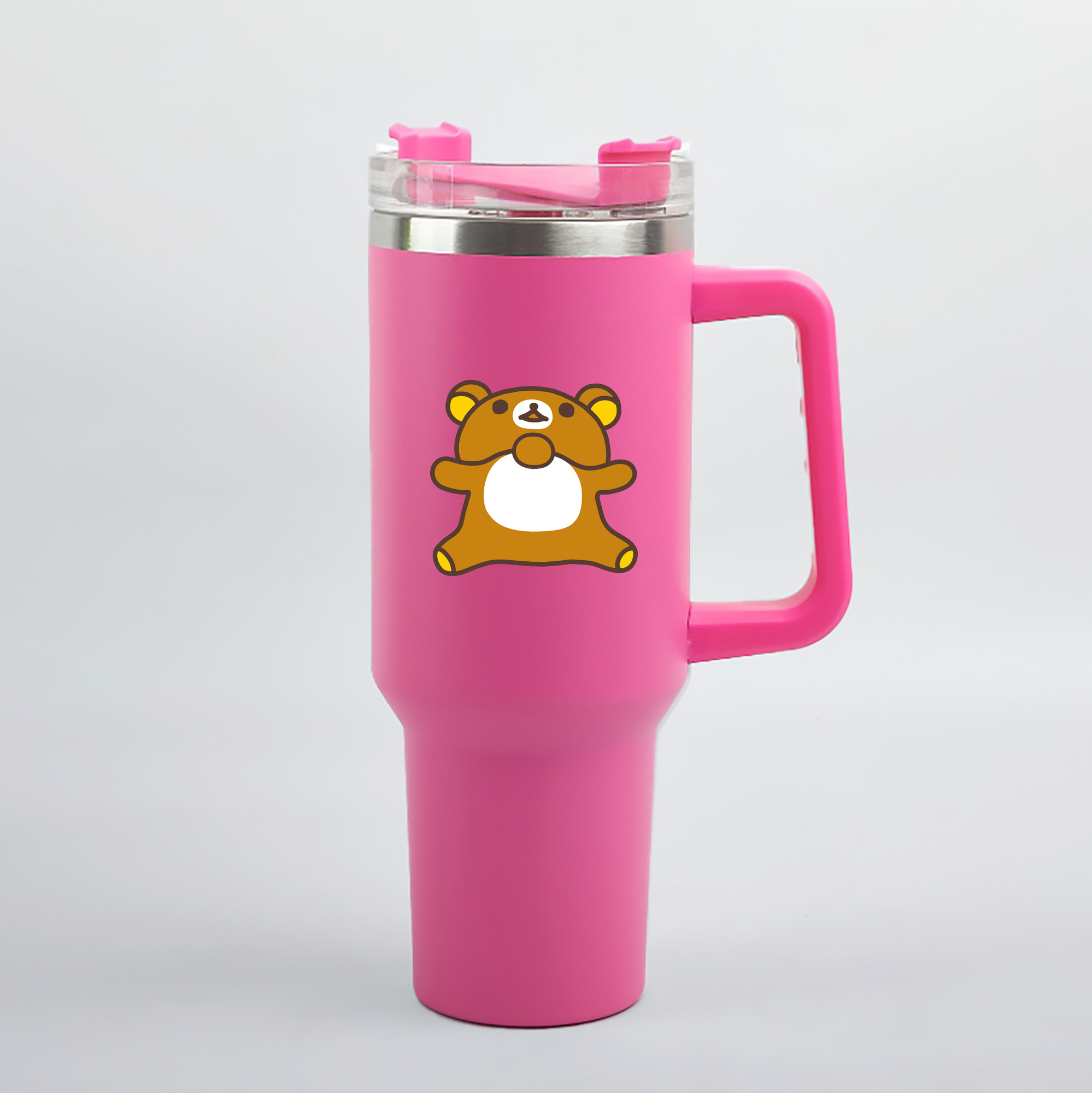 （画像用） リラックマ リラックマ キイロイトリ Rilakkuma Korilakkuma Kiiroitori 1200mL車用タンブラー（カラープリント）